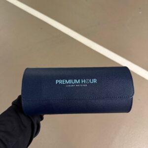 3 Slot Dark Blue Leather Box