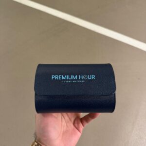 2 Slot Dark Blue Leather Box