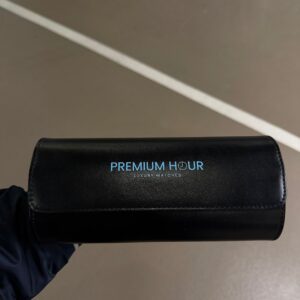 3 Slot Black Leather Box