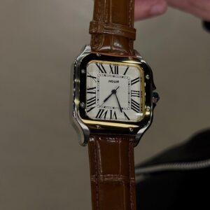 Golden Oak Leather Strap