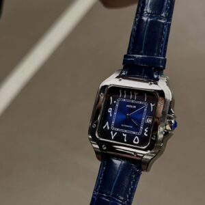 Midnight Blue Arabic Leather Strap