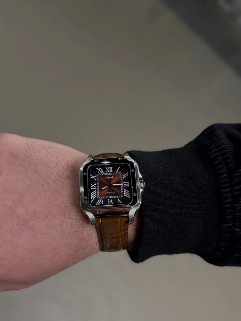 Mocha Royale Roman Leather Strap