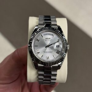 Platinum Roman numeral dial