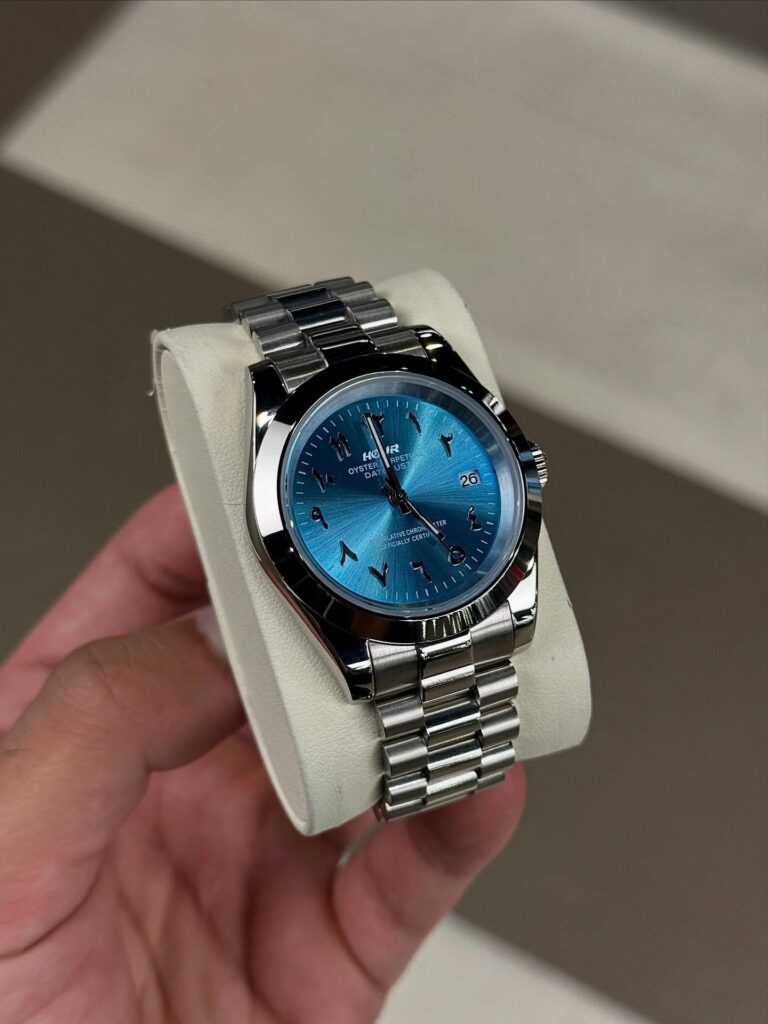 Sky blue Arabic Dial