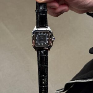 Twilight Black Arabic Leather Strap